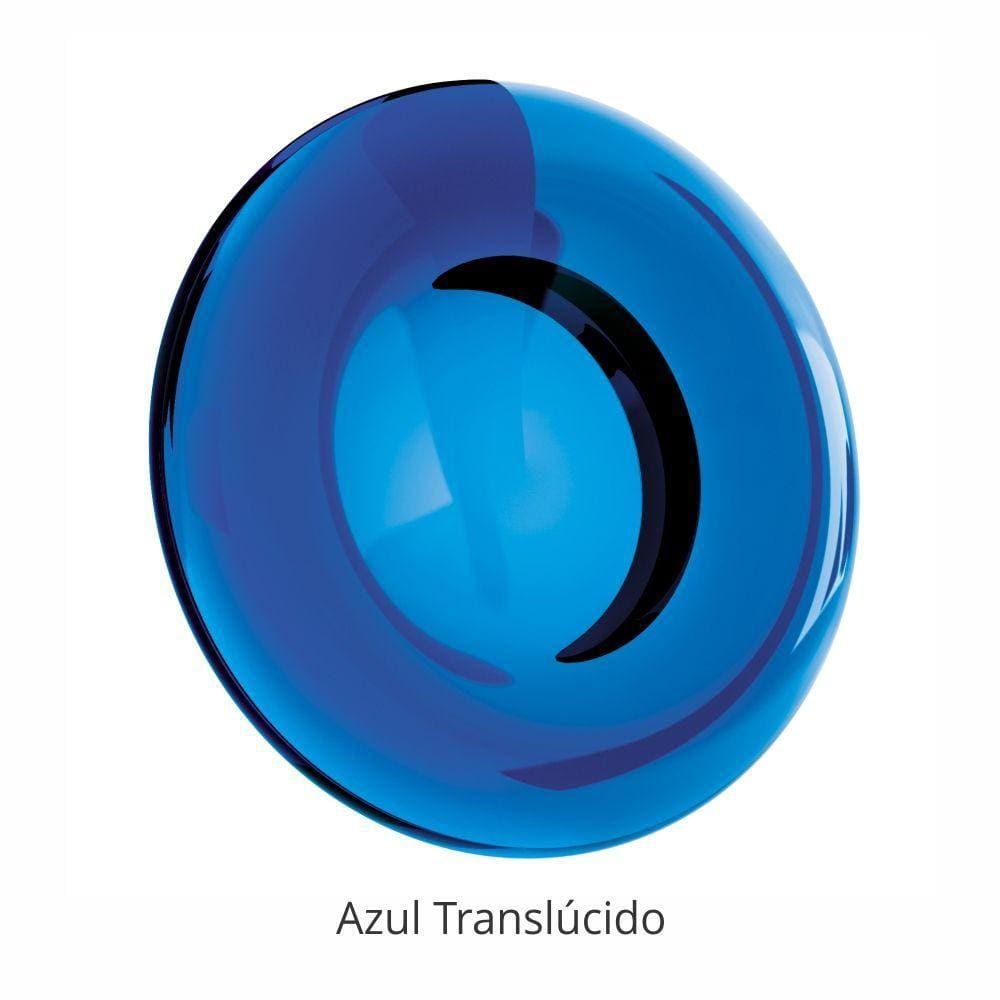 Assento Sanitario Poliester Stylus Azul Translucido para vaso Celite