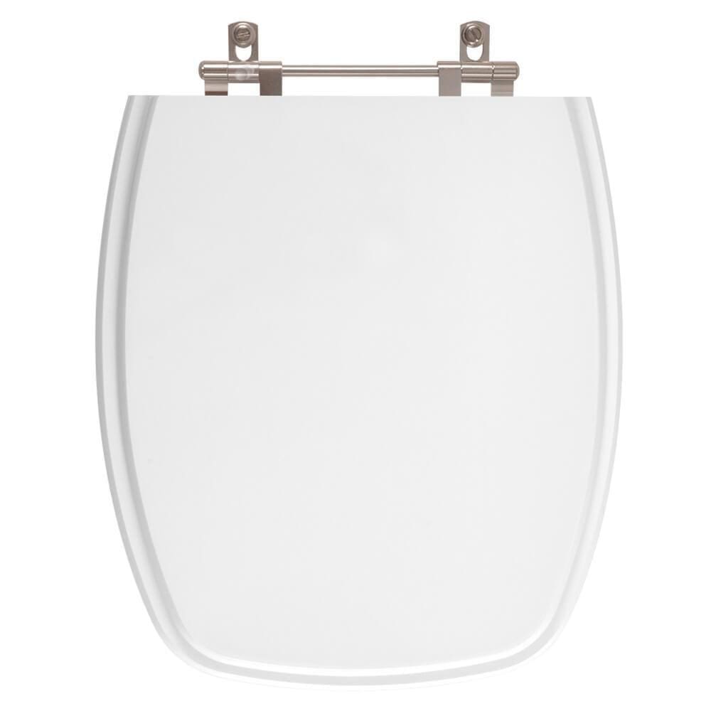 Assento Sanitário Poliéster Primula Plus Branco para vaso Fiori