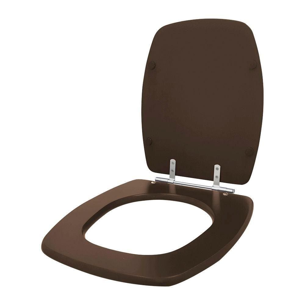 Assento Sanitário Stylus Marrom Café para vaso Celite