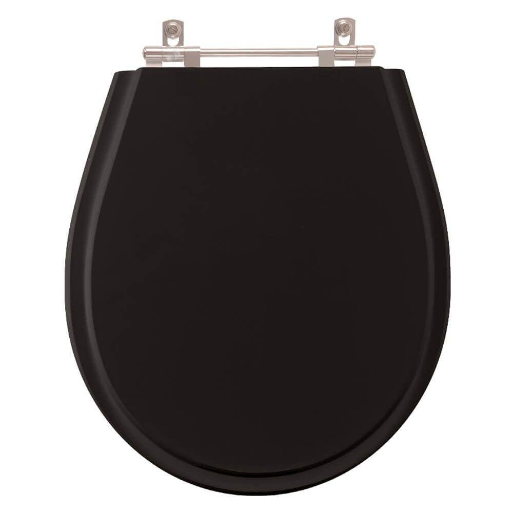 Tampa de Privada Aries Preto para louça Eternit 6lpf