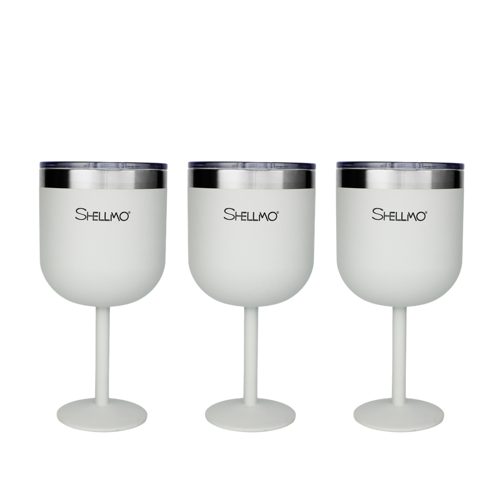 Kit 3 Taças Térmicas Shellmo a Vácuo para Gin - 530ML