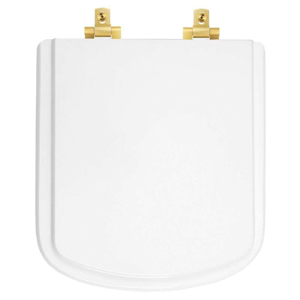 Tampa de Vaso Com Fechamento Lento Bali Branco para louça Incepa com Ferragem Dourada