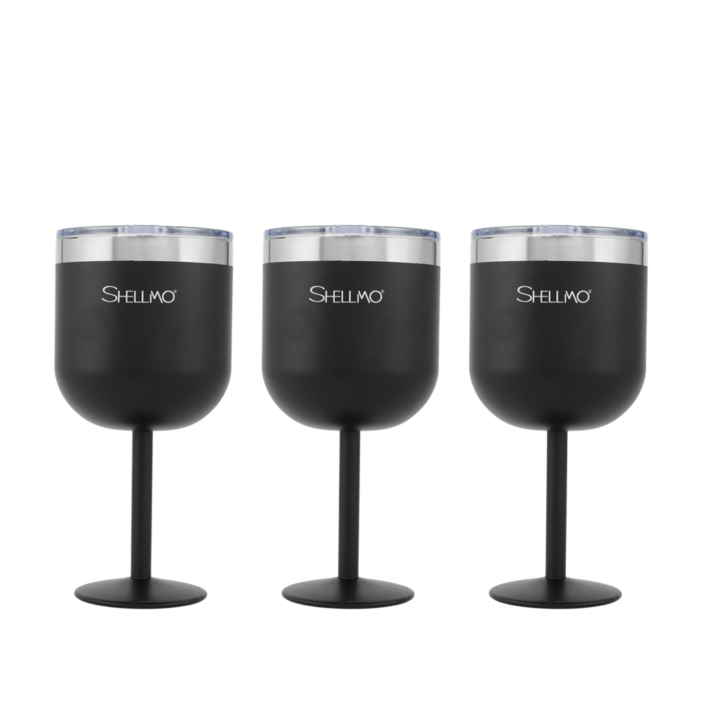 Kit 3 Taças Térmicas Shellmo a Vácuo para Gin - 530ML
