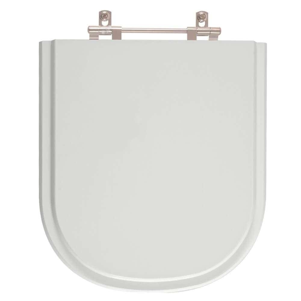 Tampa de Vaso em MDF Flox Cinza Claro para bacia Fiori