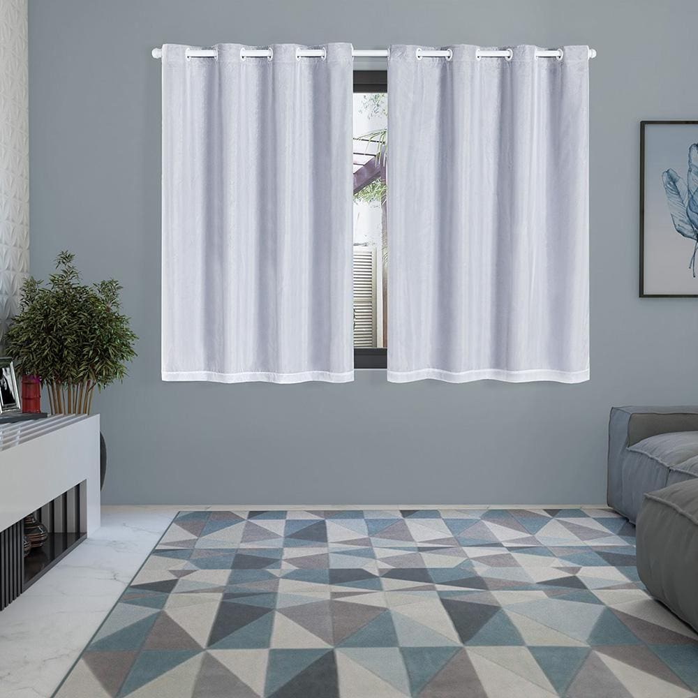 Cortina Blackout Voil 2,80X1,60 Sala Quarto Blecaute Branco