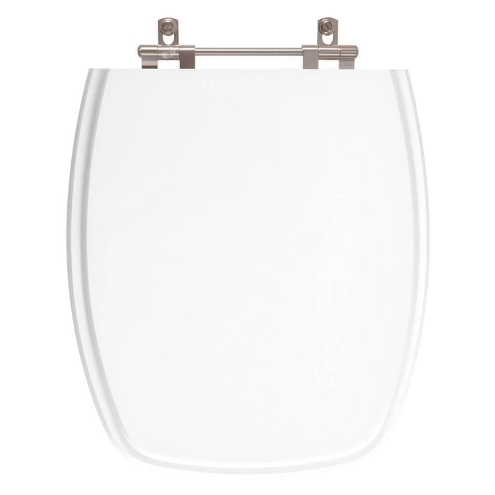 Tampa de Vaso Sanitário Poliéster Amarilis Branco para bacia Fiori