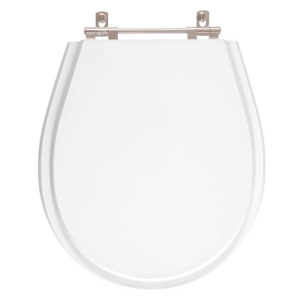 Tampa de Vaso Sanitário Poliéster Aries Branco para bacia Eternit