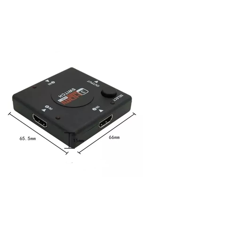 Distribuidor Hd Hub Hdmi 1.4 Splitter Divisor 3 Portas 3d Switch