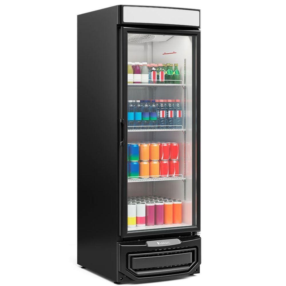 Refrigerador Vertical com Porta de Vidro GRD57 Gelopar