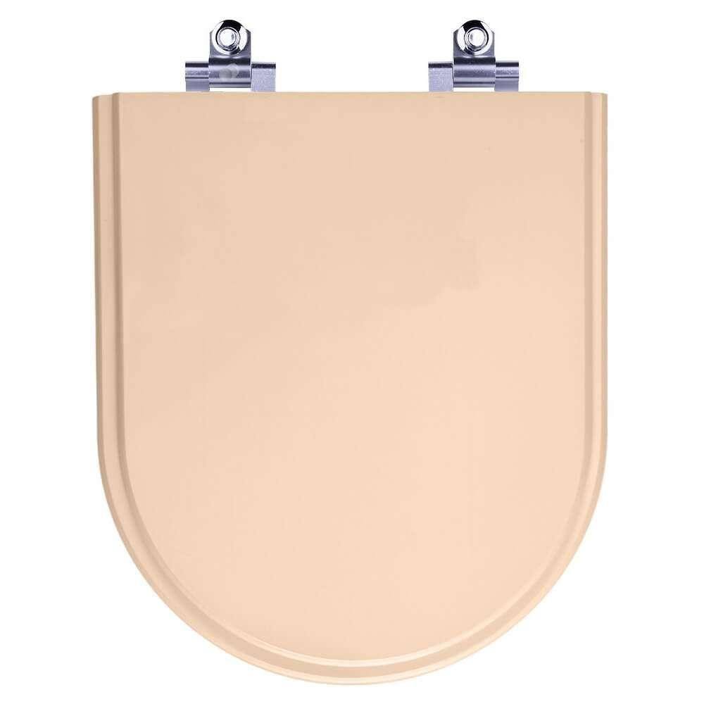Tampa de Vaso Sanitário com Amortecedor Carrara Rosa Floral para Bacia Deca