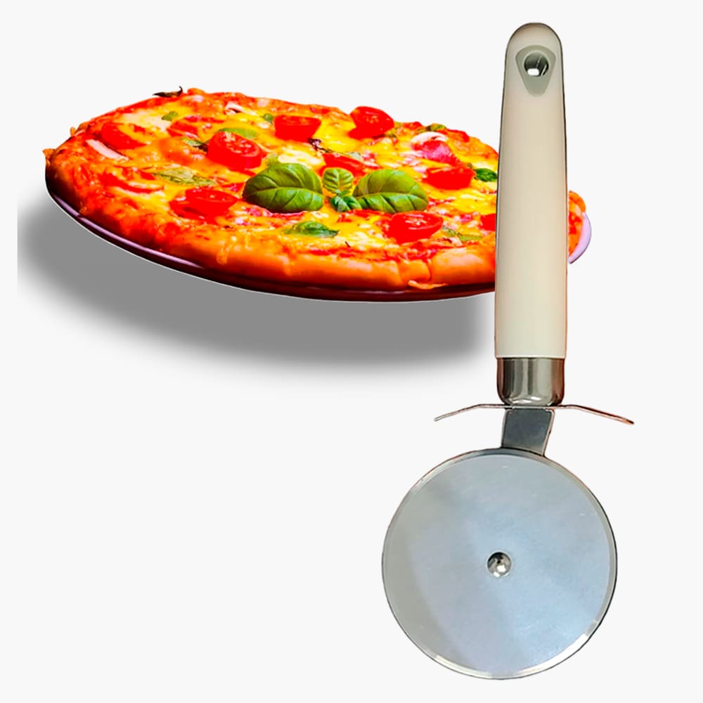 Cortador Fatiador Redondo Pizza Profissional Aço Inox 21cm