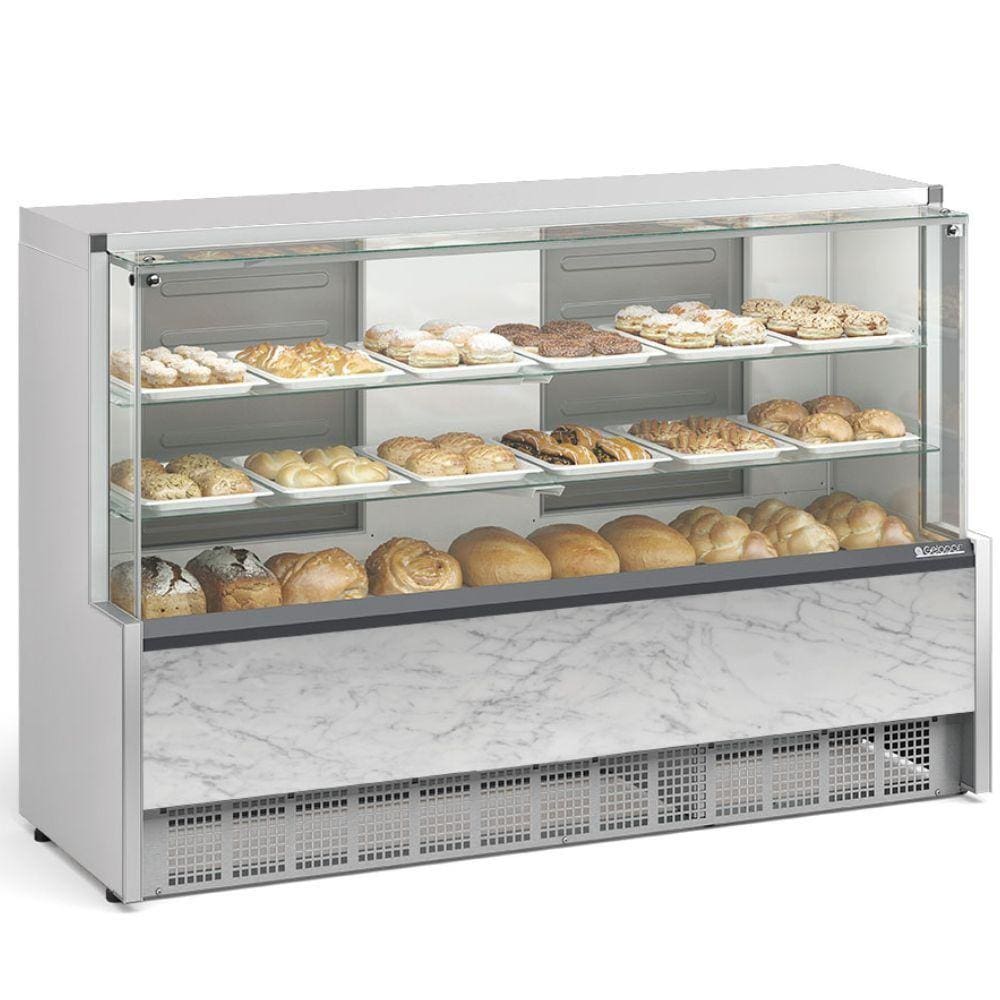 Vitrine Neutra Aurora Vidro Reto MPNA175RBR Gelopar