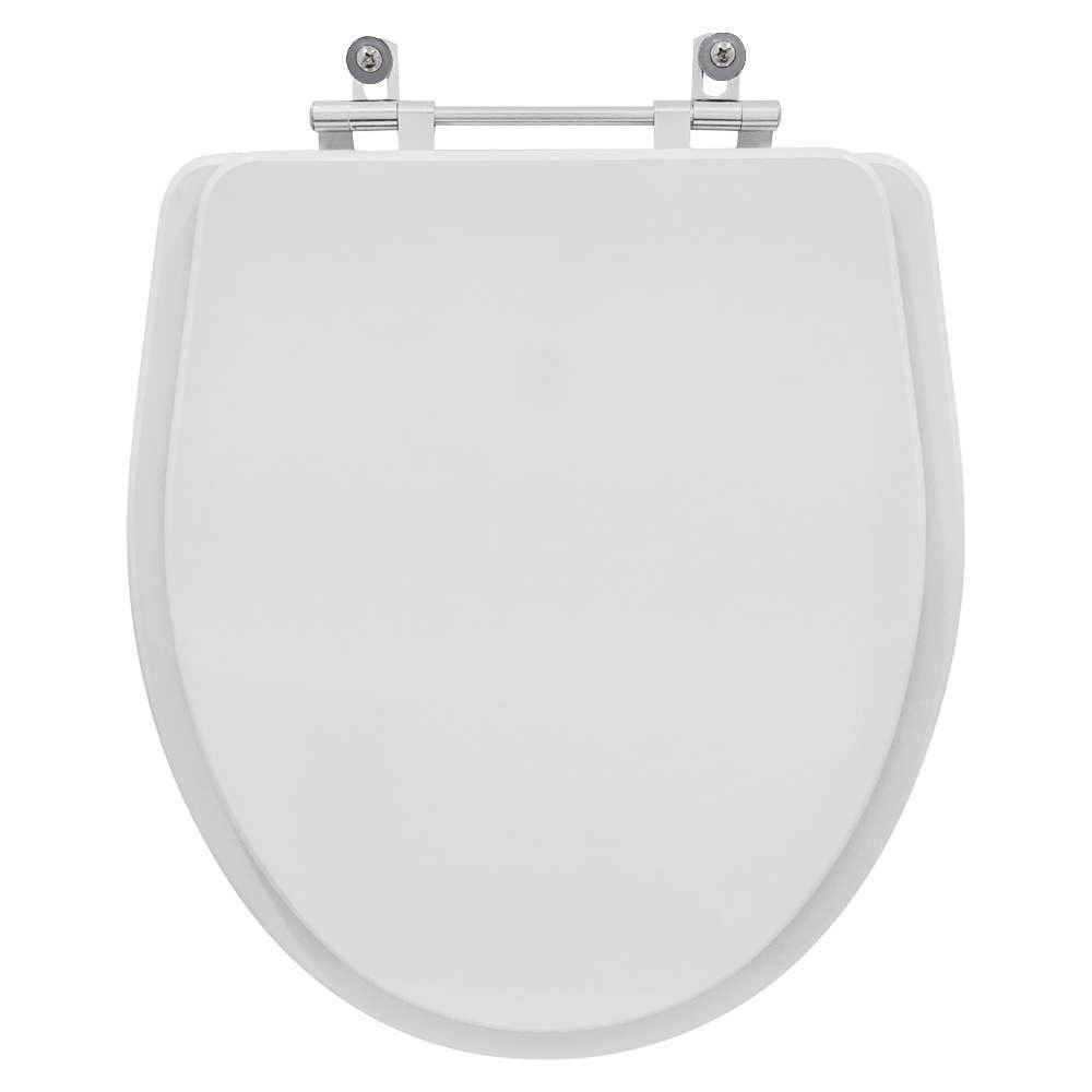 Assento Sanitário Poliester Laura Branco para vaso Roca