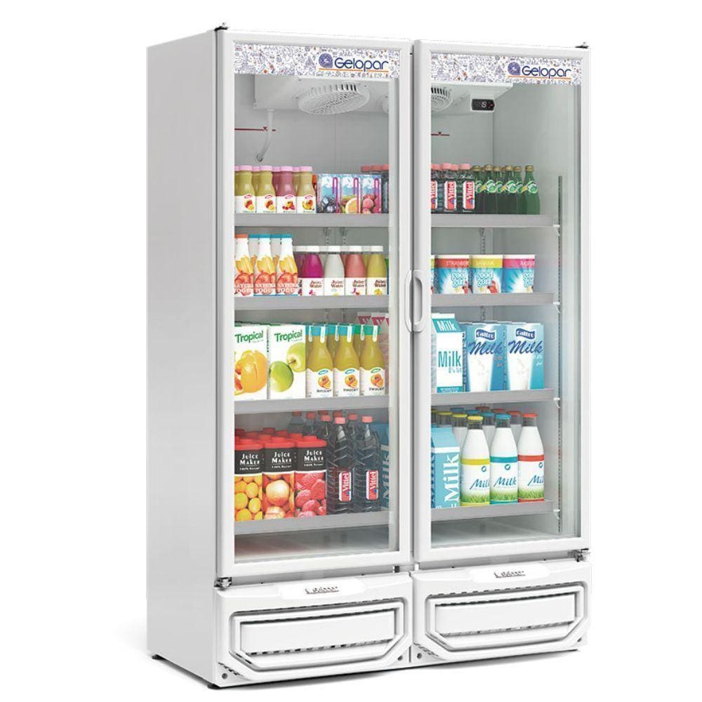 Expositor Vertical 2 Portas de Vidro GCVR950 Gelopar