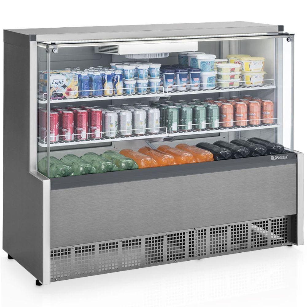 Vitrine Refrigerada Ar Forçado com Vidros Aquecidos GPFA140A Gelopar
