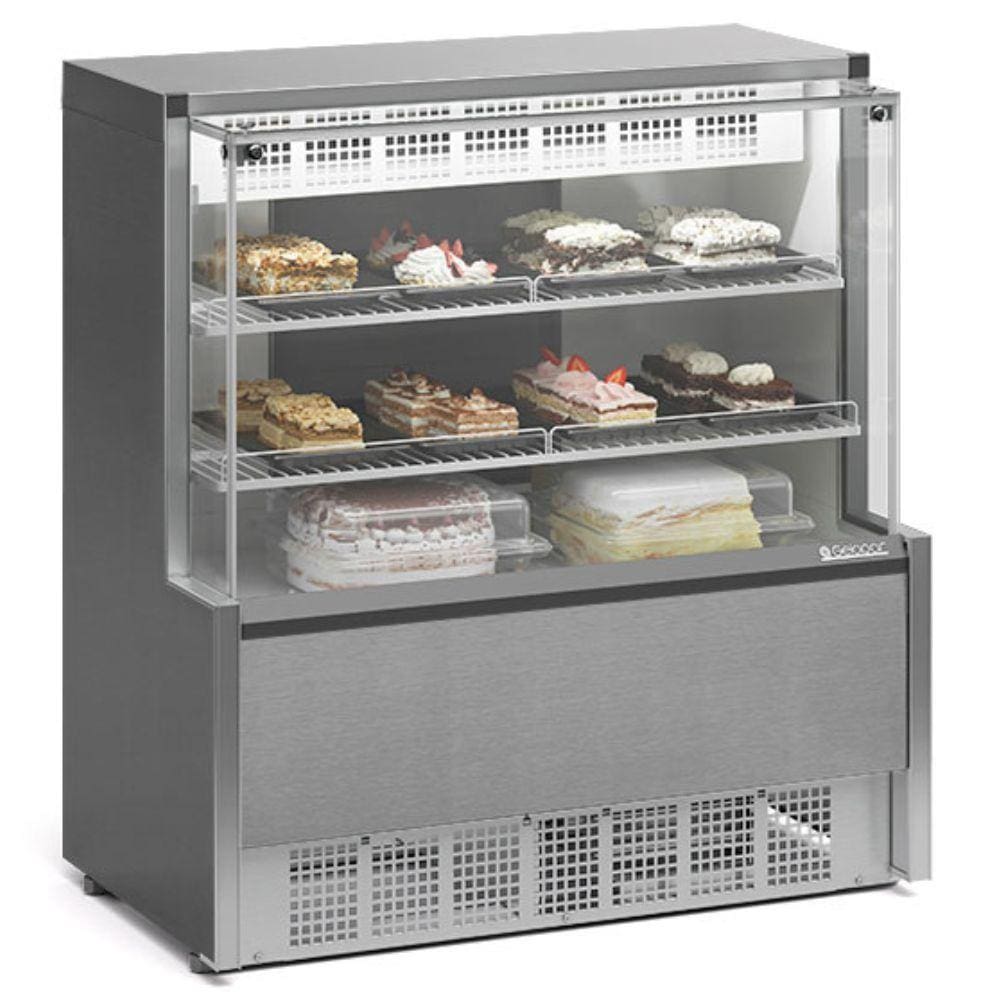Vitrine Refrigerada Confeitaria Dupla Função Aurora GPEA110R Gelopar