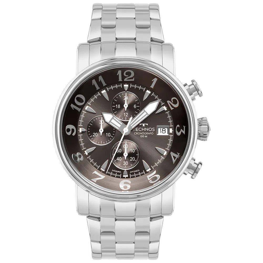 Relógio Technos Masculino Grandtech Prateado Js15Enb/1M