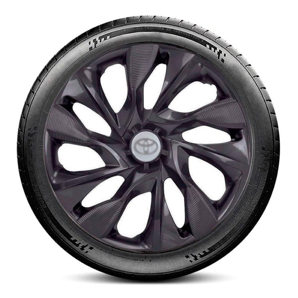Calota LC363 Toyota Aro 15 Preta Fosca DS4 Escolha o carro