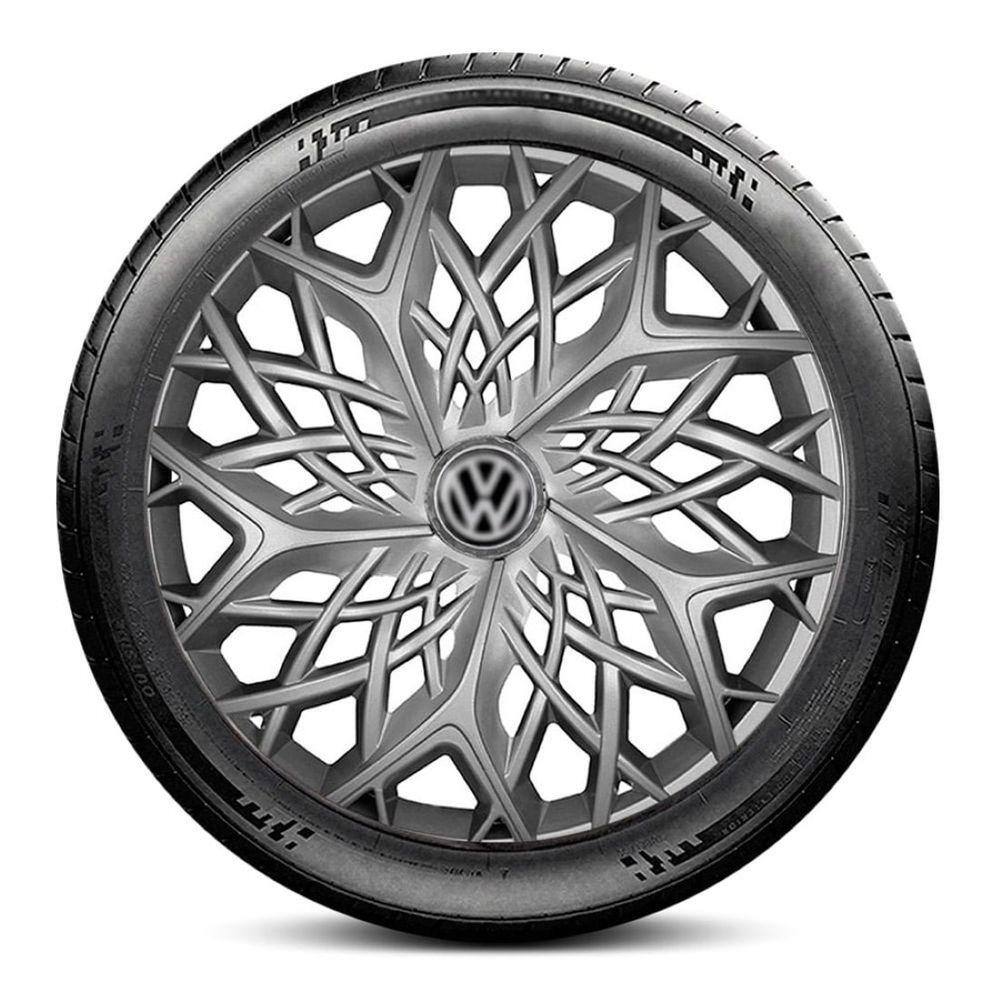 Calota LC155 Volkswagen Aro 14 Prata Moove Escolha o carro