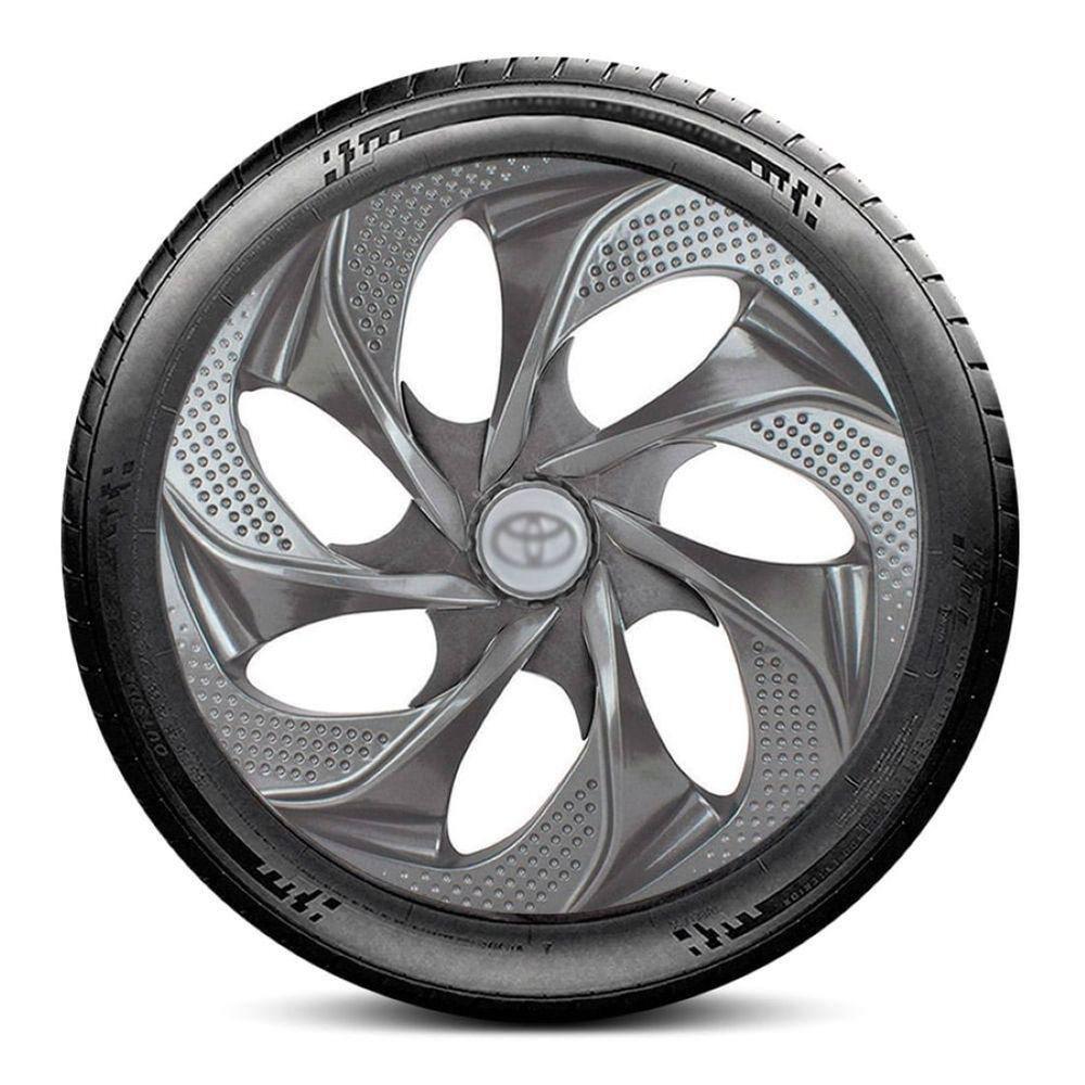 Calota LC371 Toyota Aro 14 Grafite Evolution Escolha o carro