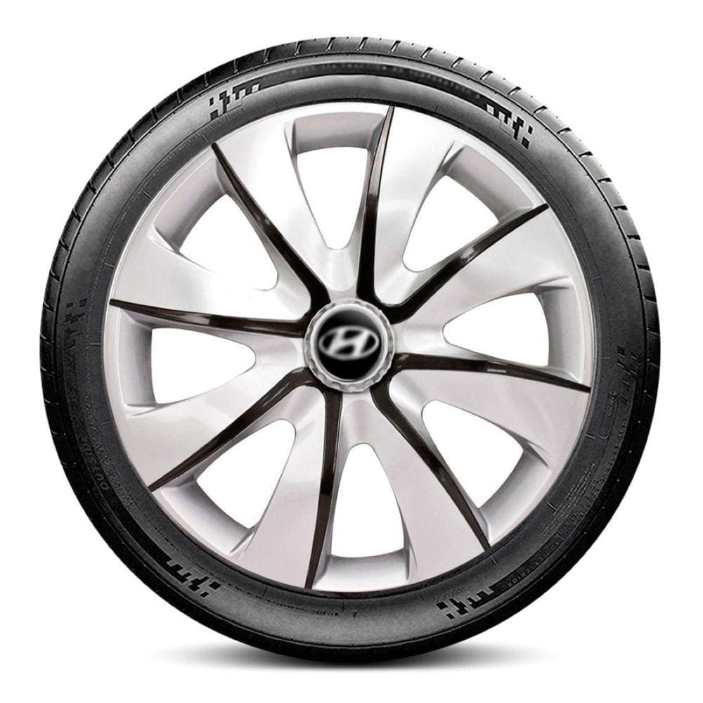 Calota 4403 Hyundai Aro 14 Prata Grafite Prime Escolha carro