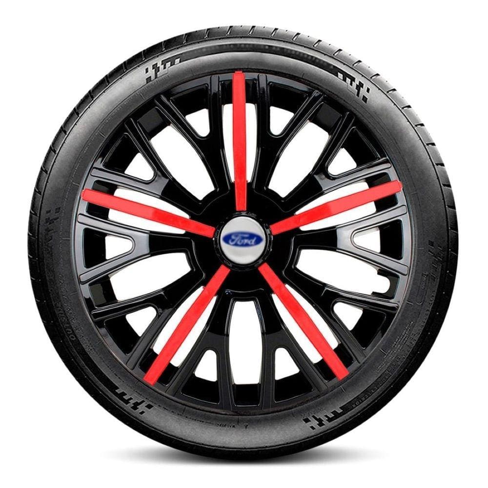 Calota 4510 Ford Aro 14 Preta Vermelha Triton Escolha carro