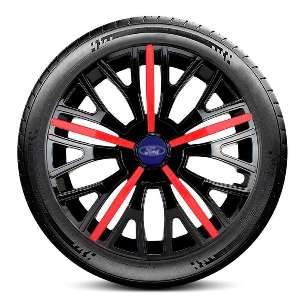 Calota 4510 Ford Aro 14 Preta Vermelha Triton Escolha carro