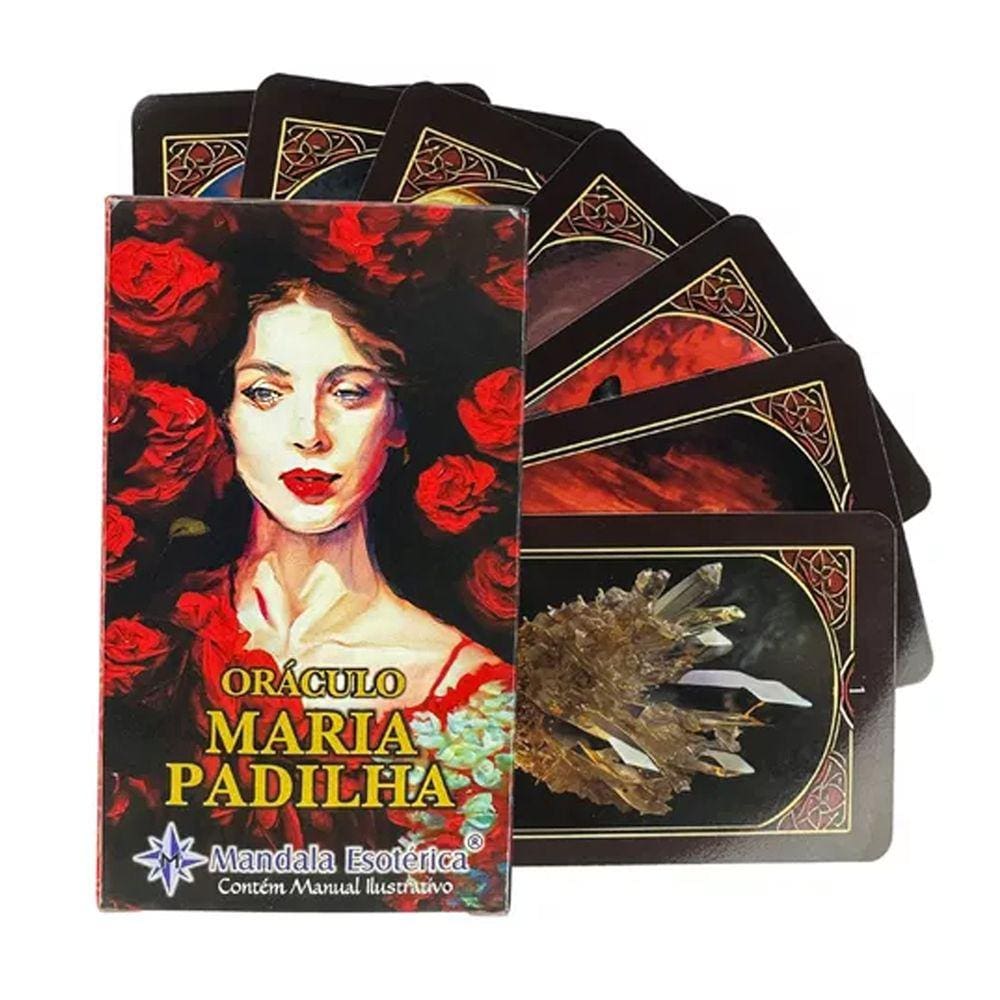 O Poderoso Oráculo Maria Padilha com 36 cartas e manual