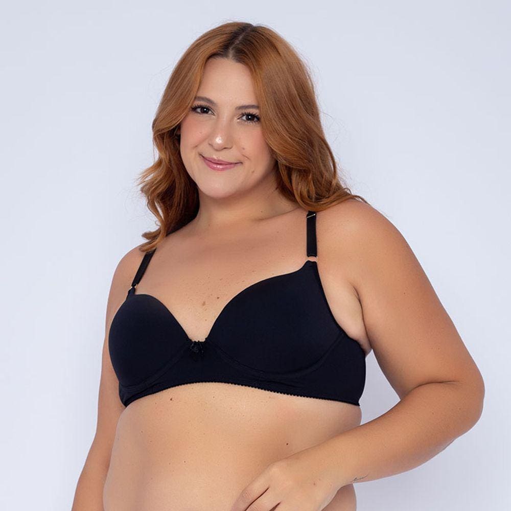 Sutiã Básico De Microfibra Com Bojo e Com Base