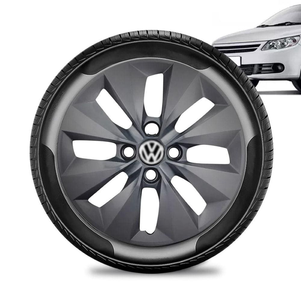 Calota Volkswagen Voyage G5 e G6 aro 14 Grafit Brilhante