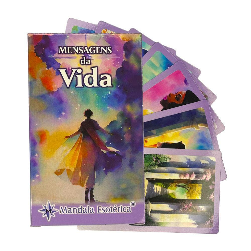 Oráculo Mensagens da Vida 54 Cartas com lindas ilustrações