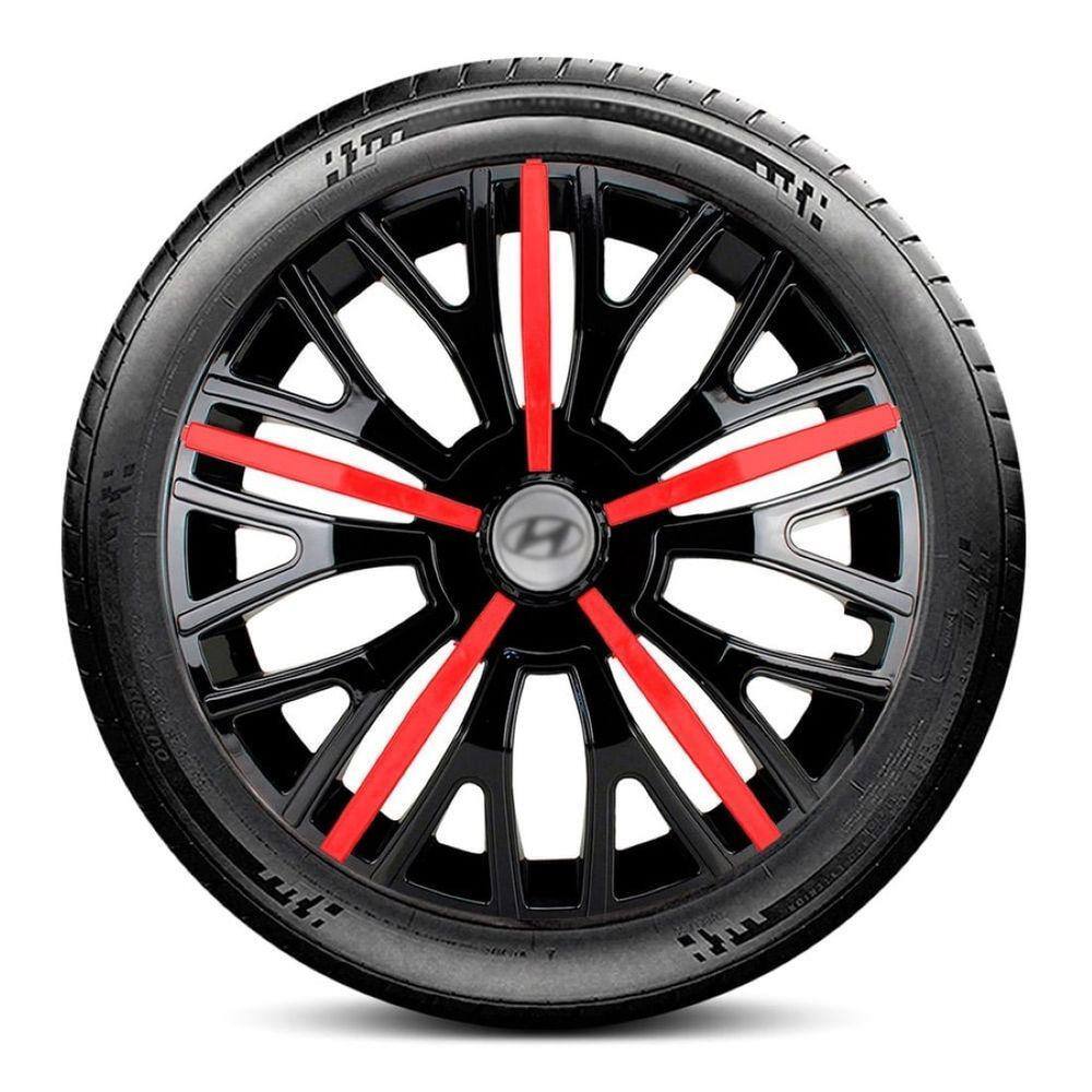 Calota 4510 Hyundai Aro 14 Pret Vermelh Triton Escolha carro