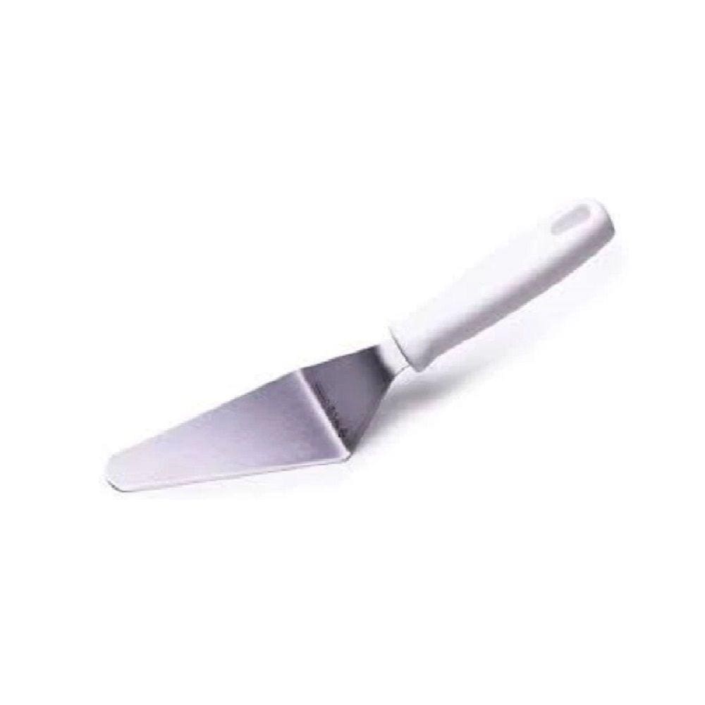 Espátula Bolo Corte Servir Fatias Serra Cortador Confeitaria Colher Aço Inox Torta Aniversário