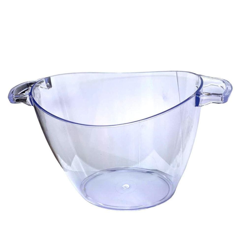 Balde De Gelo Com Alça Champanheira De Acrilico Cristal 5L
