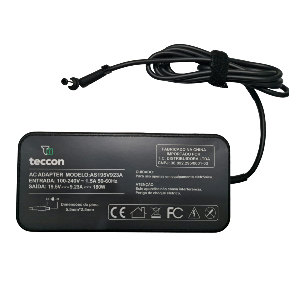 Fonte Carregador para Notebook Avell A70 ION 180w