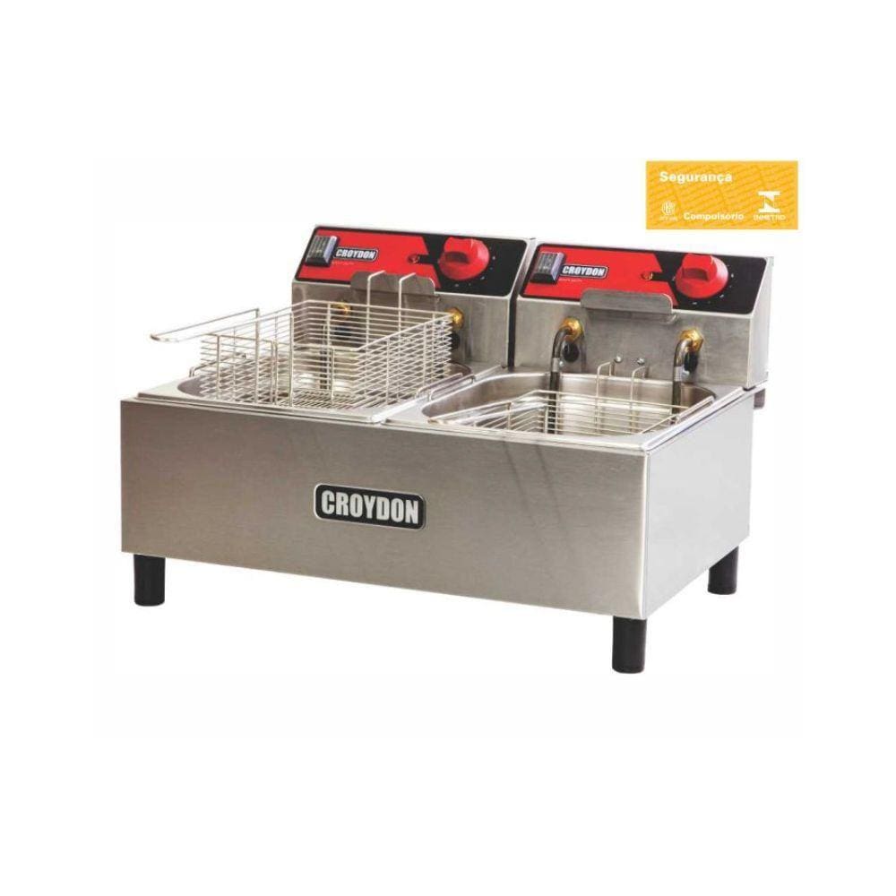 Fritadeira Elétrica Dupla 2x 4,5 Litros FC2B Croydon