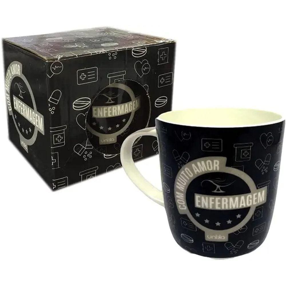 Caneca Ceramica Enfermagem 390ml