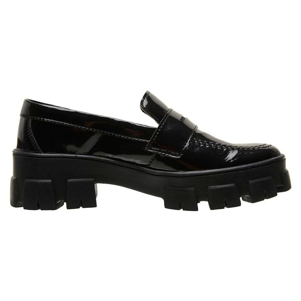 Mocassim Feminino Tratorado Verniz Preto