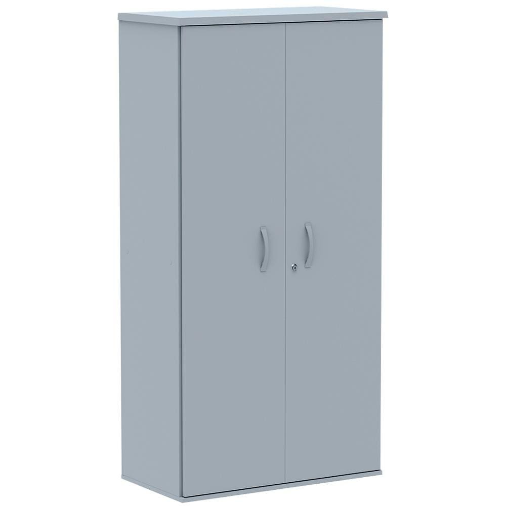 Armário Alto PE25 Pandin 79,20 cm (largura) em MDP Cor liso Cinza com Duas portas