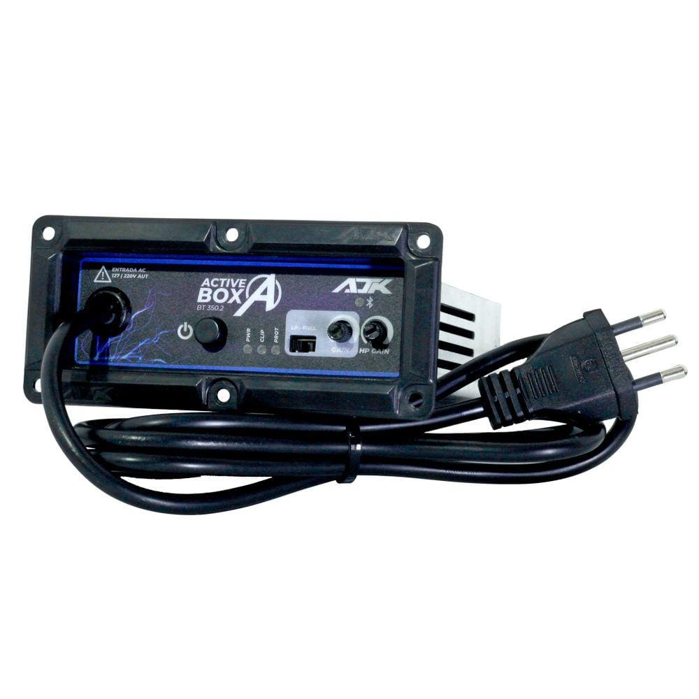 Amplificador Active Box AJK 350.2 Bluetooth 350 Watts Rms 2 Canais - Bivolt