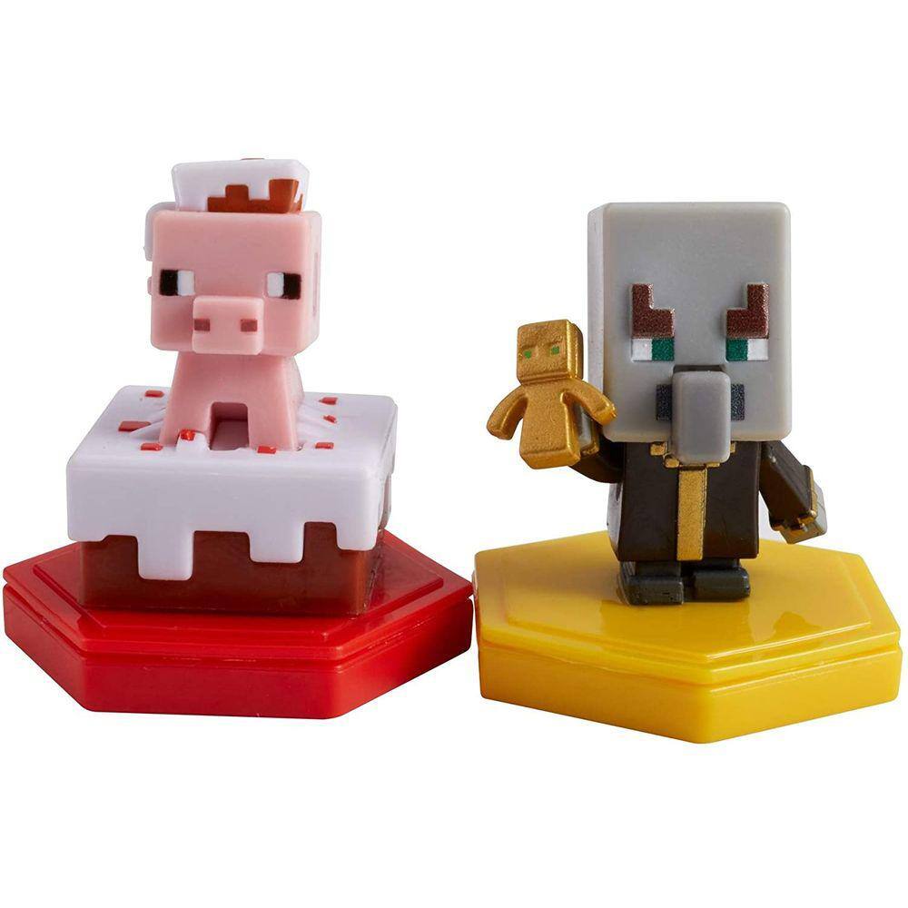 MINECRAFT Earth BOOST MINI FIGURES 2-PACK NFC-Chip Toys, Earth Augmented Reality Mobile Game, Baseado em Minecraft Video Game, Great for Playing, Trad