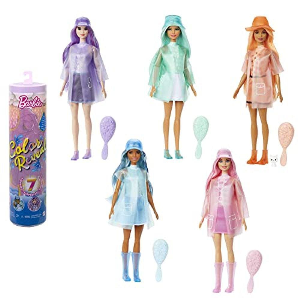 Boneca Barbies Color Reveal, Sunshine & Sprinkles, 7 Surpresas, Presente 3+