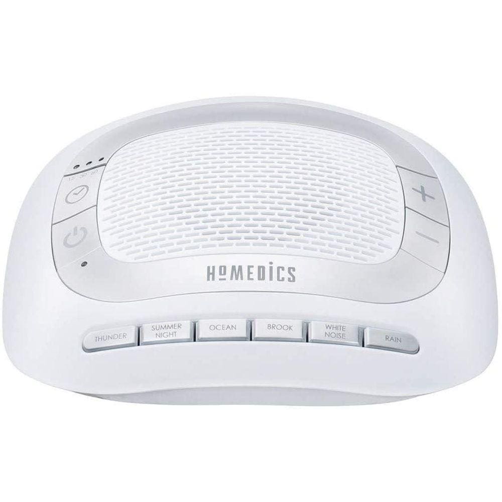 Máquina de ruído branco portátil com 6 sons relaxantes e temporizador automático
