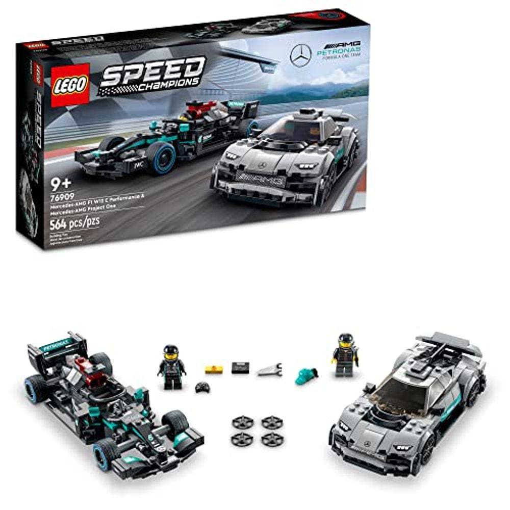 Mercedes-AMG F1 W12 E Performance & Mercedes-AMG Project One 76909: Kit de Construção (564 Peças)