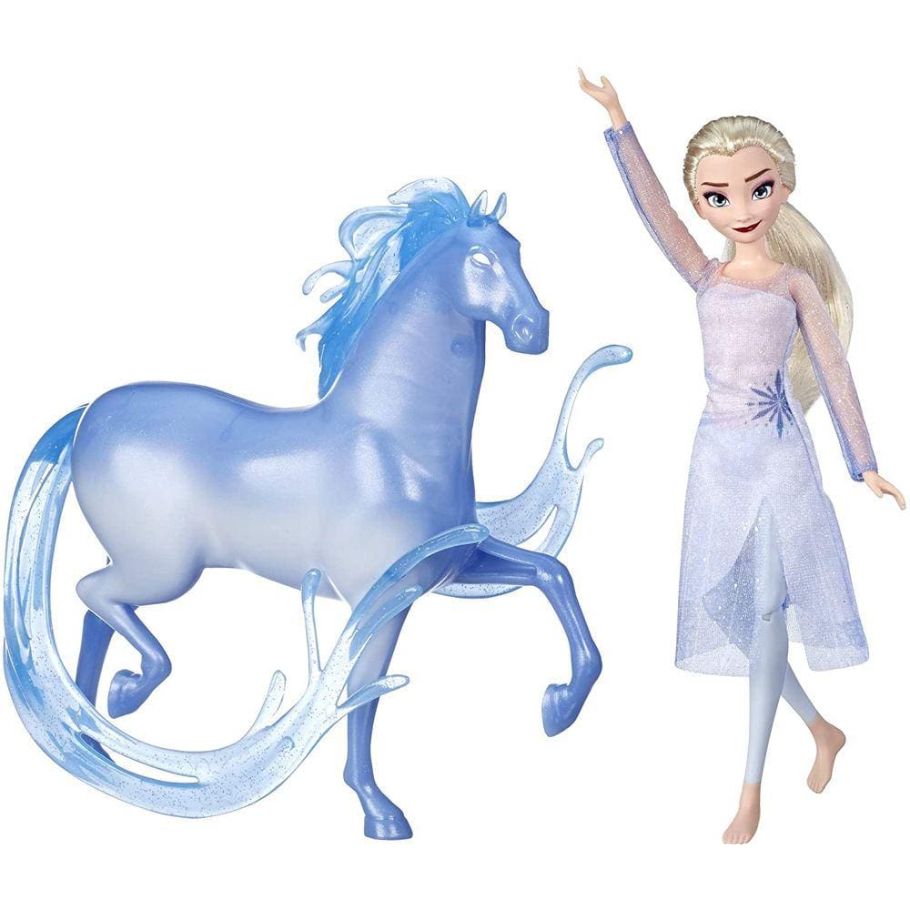 Disney Frozen Elsa Fashion Doll & Nokk Figure Inspirado em Frozen 2, Brown/A