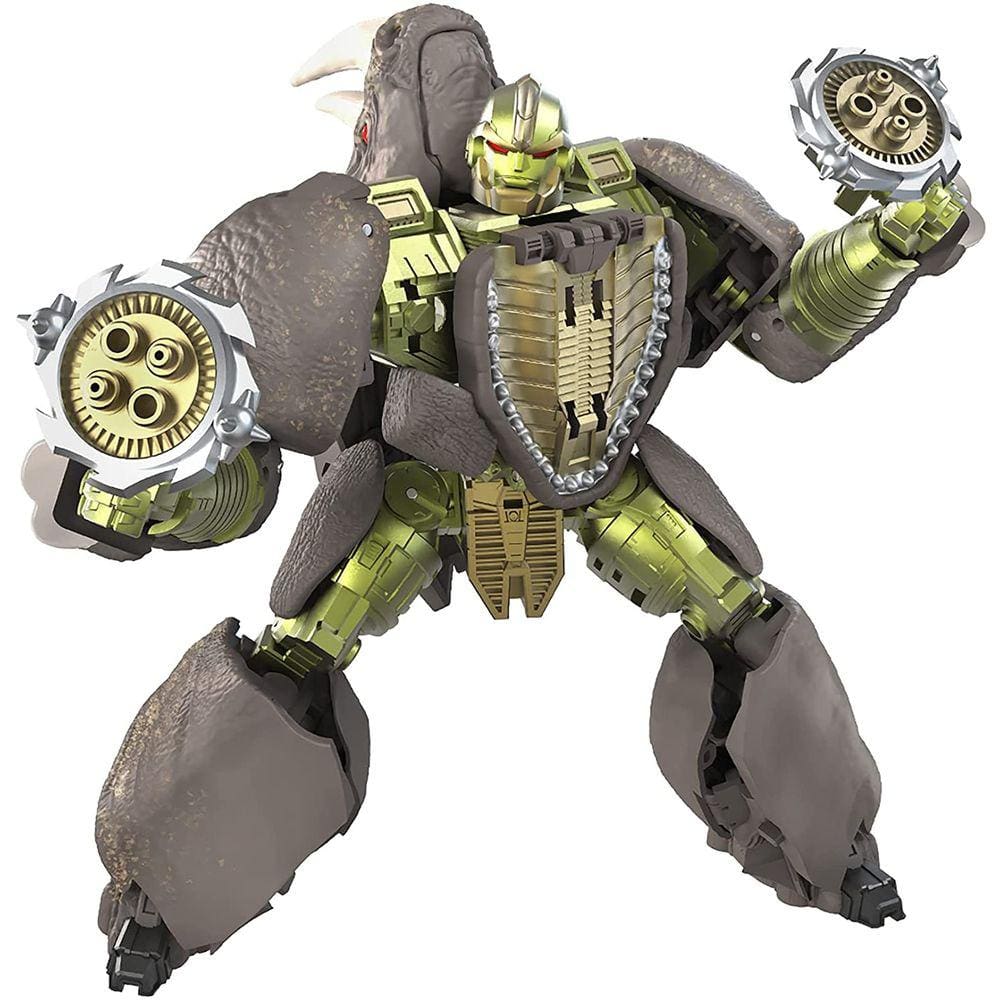 Transformers Toys Generations War for Cybertron: Kingdom Voyager WFC-K27 Rhinox Action Figure - Kids Ages 8 and Up, 7-inch