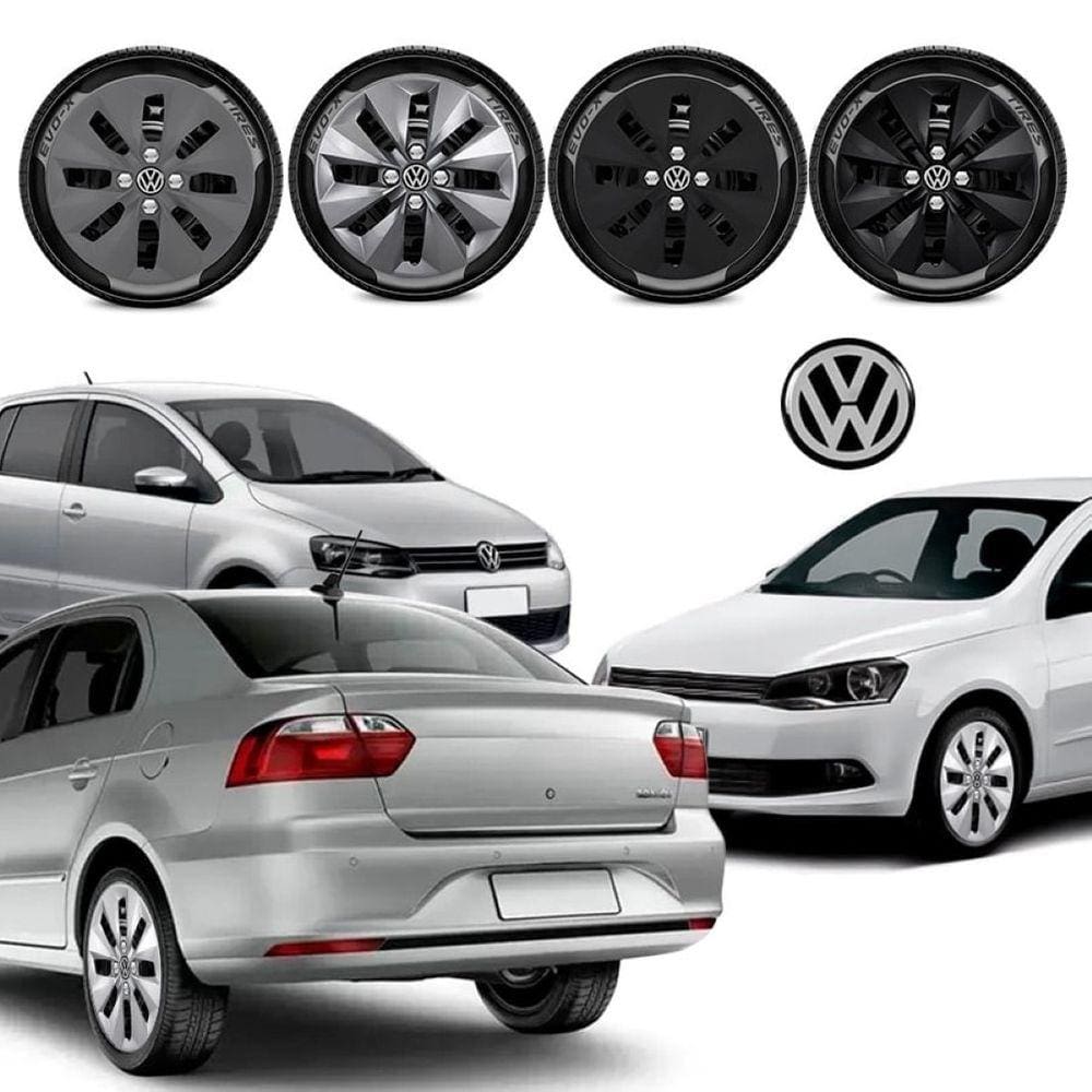 Jogo calota Vw Gol Voyage G5 G6 2010 11 13 14 16 Fox Aro 14