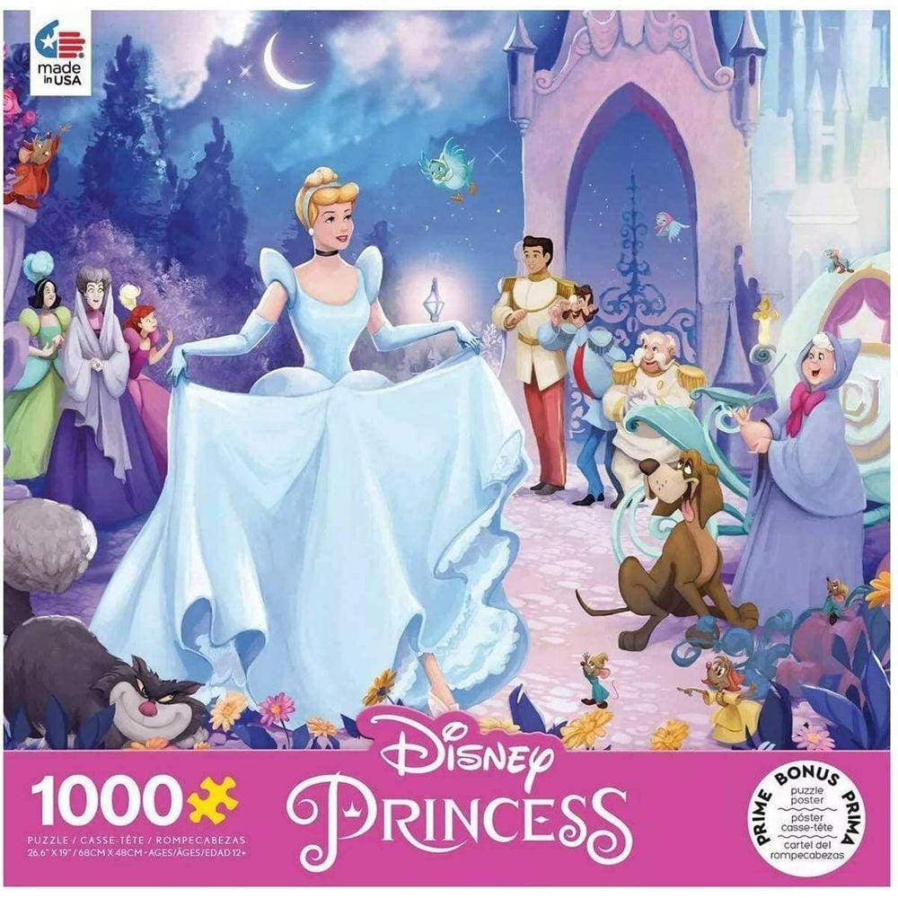 Quebra Cabeça Maleta Super Combo Feminino 1000 Peças Disney