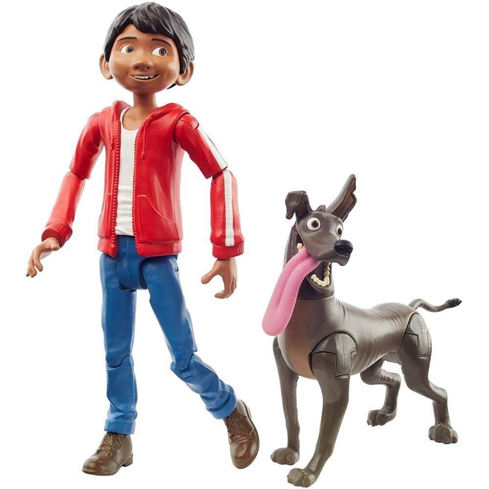 Figura de Ação Miguel de Coco Disney Pixar, 5.6", c/ Dante, Posável e Autêntico