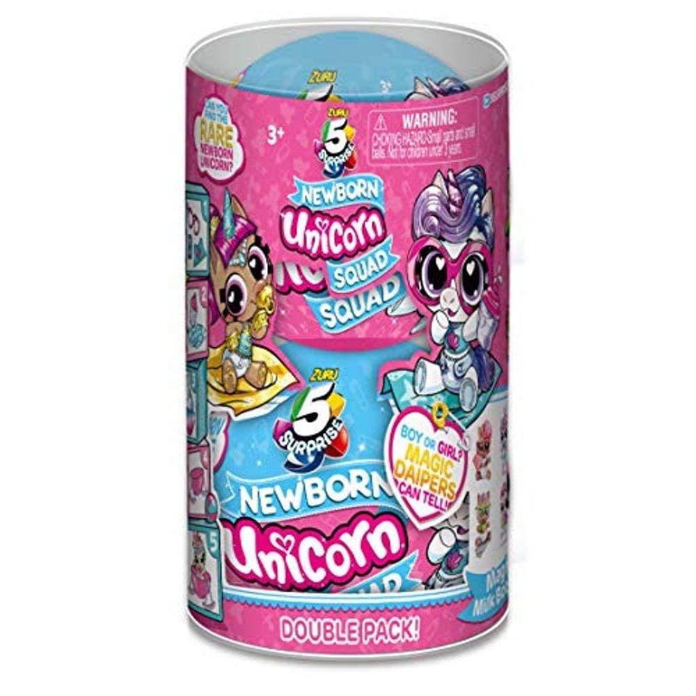 5 Esquadrão de Unicórnio Surpresa Série 4 Newborn Unicorn Mystery Collectible 2-Pack Cápsula por ZURU